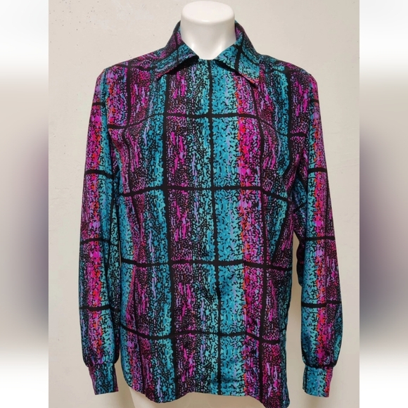 Givenchy Multicolor Abstract Print Top - Picture 1 of 15